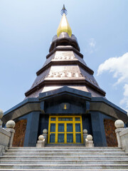 Naklejka premium Royal Pagoda, Doi Inthanon National Park, Chiang Mai, Thailand