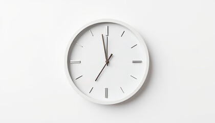 Fototapeta premium Clock without hands symbolizing time and fasting, minimalist design