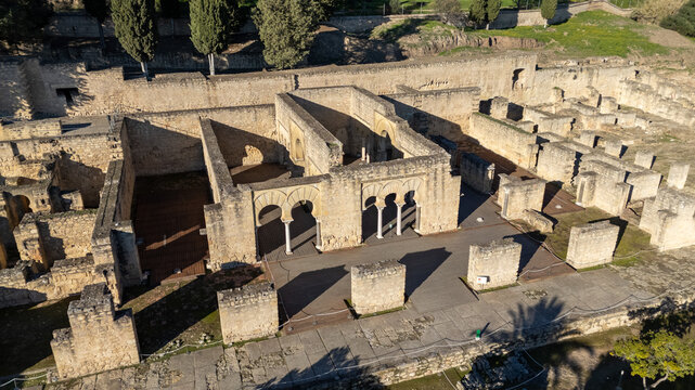 Madinat al-Zahra or Medina Azahara a fortified palace near Cordoba, Spain - Powered by Adobe