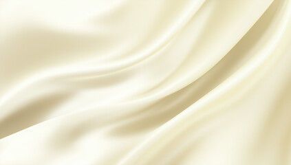 Obraz premium Elegant White Silk Satin Fabric Waves Abstract Background