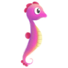 Fototapeta premium Seahorses children's illustration Underwater Wonders Magical Seahorse Adventures in a Coral Reef