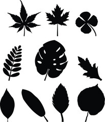 Black Leaf Silhouettes.eps