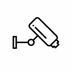 CCTV icon, video surveillance made linear style, sign camera for use logo and other design