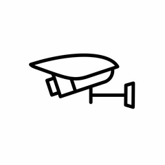 CCTV icon, video surveillance made linear style, sign camera for use logo and other design