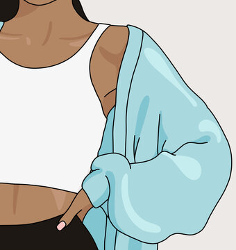 Black woman wearing a Relaxed Comfortable Sweater