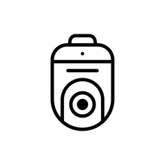 CCTV icon, video surveillance made linear style, sign camera for use logo and other design