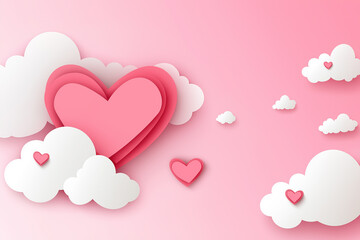 pink hearts background