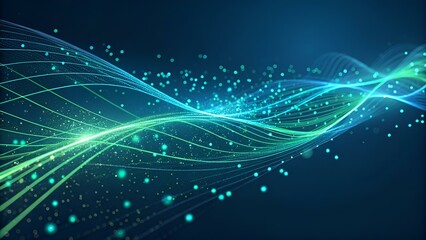 abstract blue background with waves