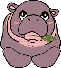 This cute moodang hippopotamus clipart is perfect for Valentine’s Day gifts, offering a playful and lovable design ideal for creating romantic greeting cards, decorations, and digital prints.