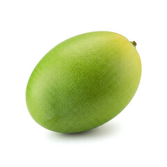 green mango isolated on white background