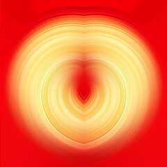 Abstract swirling orange and yellow vibrant design