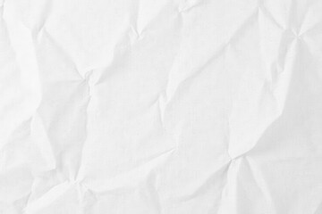 Obraz premium Blank crumpled white paper Isolated studio shot of textured paper , studio shot, simple