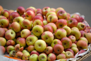 red apples in a basket