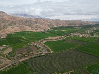 Green fields of Balkh province in Afghanistan © Emranwadan