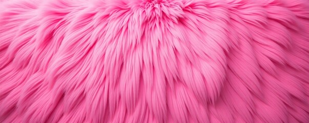 Obraz premium Pink furry texture wall with subtle lighting effects, cozy, fluffy