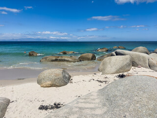 Smitswinkel Bay is a small bay on the southern peninsula of the western cape. The bay hosts crystal blue swimming waters and spectacular views.