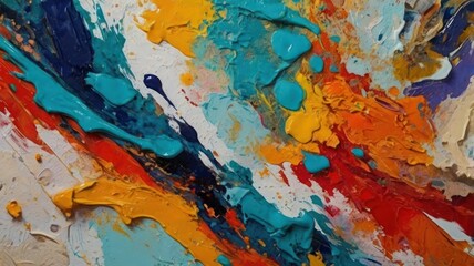 oil paint abstract background with mixed colors