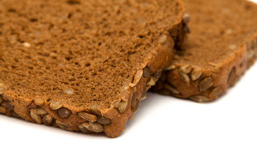 Rye bread with sunflower seeds in it 