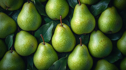 pears in a market
