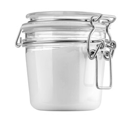 Glass Jar on White
