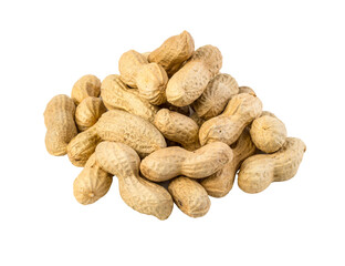 Peanuts on white