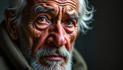  Elderly freedom fighter with a determined expression

