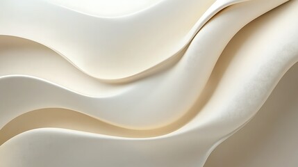 Obraz premium Abstract Cream Colored Wave Forms Background