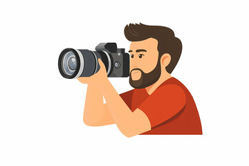 Professional photographer's digital SLR camera with various lenses and accessories on a table in a photography studio.