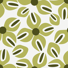 textile design with cute floral pattern