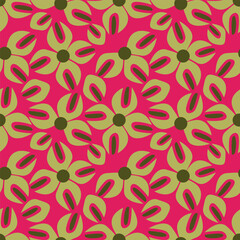 Floral Seamless Vector Illustration pattern background. Ornamental flower design for use all of fabric print wrapping paper and others. All over design ready to print.