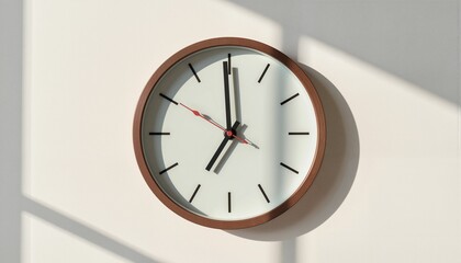 Clock showing 8:30 in natural light, symbolizing Earth Hour