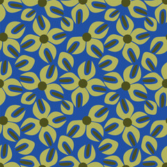 Floral Seamless Vector Illustration pattern background. Ornamental flower design for use all of fabric print wrapping paper and others. All over design ready to print.