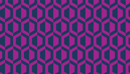 Geometric pattern with a striking two-tone color scheme. combination of purple and blue