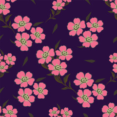 beautiful flowers pattern suitable for textile design or wall decoration