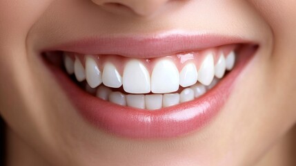 Fototapeta premium A woman with a white smile showing her teeth