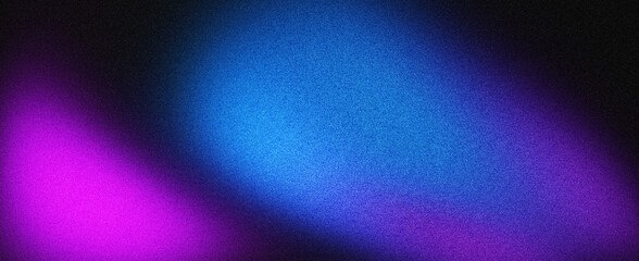 Dark blue purple grainy glowing gradient background with black noise texture poster header and banner design