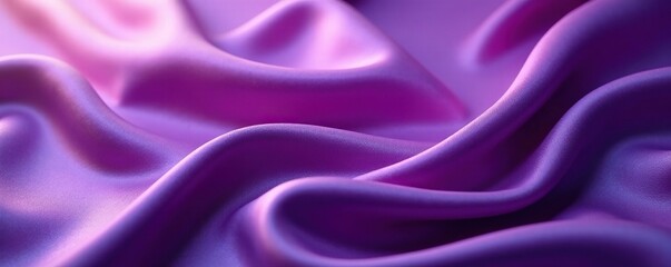 Fototapeta premium Soft light purple silk fabric texture against dark velvet, luxurious feel, deep color