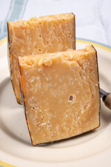 Cheese collection, old matured Austrian cow cheese alpenberger, made in Tirol, Austria