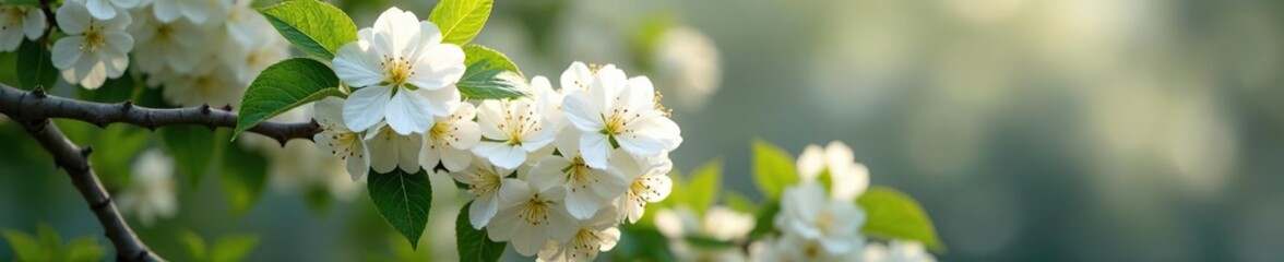 Sambucus nigra tree in full bloom with white flowers, petals, spring