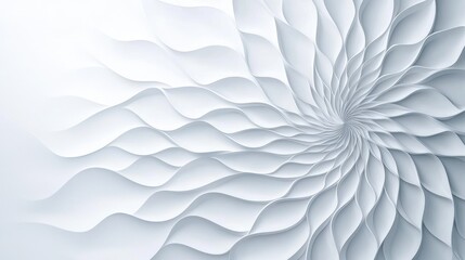 Abstract white floral swirl design, background texture, website banner