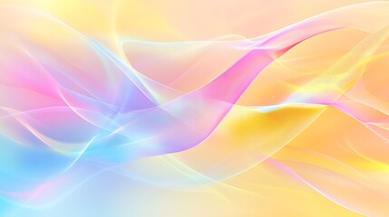 Obraz premium Pastel Waves Abstract Colorful Background Design