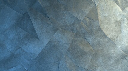 Obraz premium Textured blue abstract background with geometric pattern and metallic tone