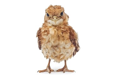 Naklejka premium Quail Isolated on White Background.