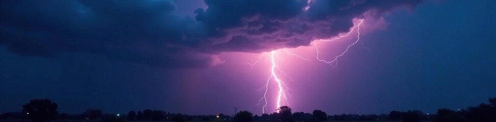 Rolling thunder and flashes of lightning on a cloudy evening, , lightning, shadows