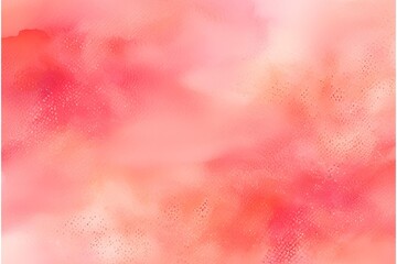 Fototapeta premium A textured stipple watercolor backdrop in coral pink