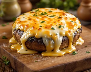 Stuffed Portobello Mushroom with Mozarella Cheese