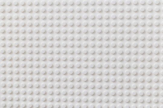 White background of the LEGO Classic baseplate