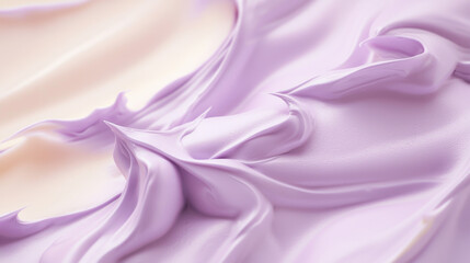 Obraz premium Silky lavender fabric with elegant flowing drapery