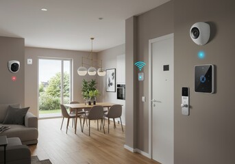  A smart home security system with AI-powered surveillance and digital locks
