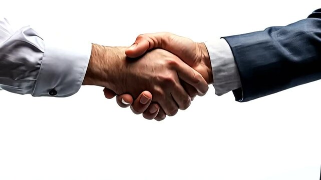 Close-up of a professional handshake symbolizing agreement